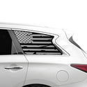 Fits Infiniti QX60 2016-2020 Quarter Window American Flag Vinyl Decal Stickers