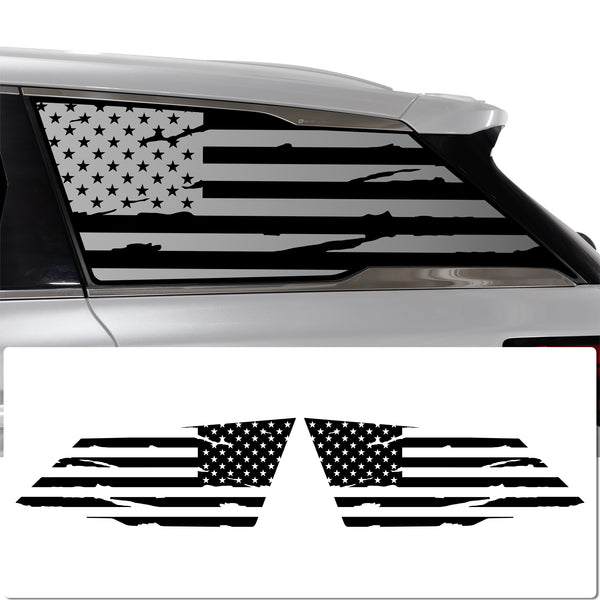 Quarter Window American Flag Vinyl Decal Stickers Fits Infiniti QX60 2022-2024