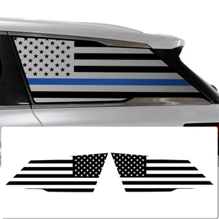 Buy thin-blue-line Quarter Window American Flag Vinyl Decal Stickers Fits Infiniti QX60 2022-2024