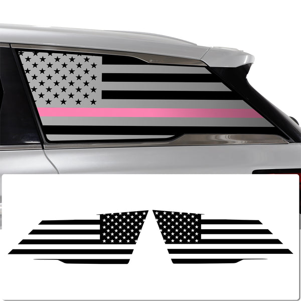 Quarter Window American Flag Vinyl Decal Stickers Fits Infiniti QX60 2022-2024