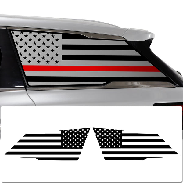 Quarter Window American Flag Vinyl Decal Stickers Fits Infiniti QX60 2022-2024