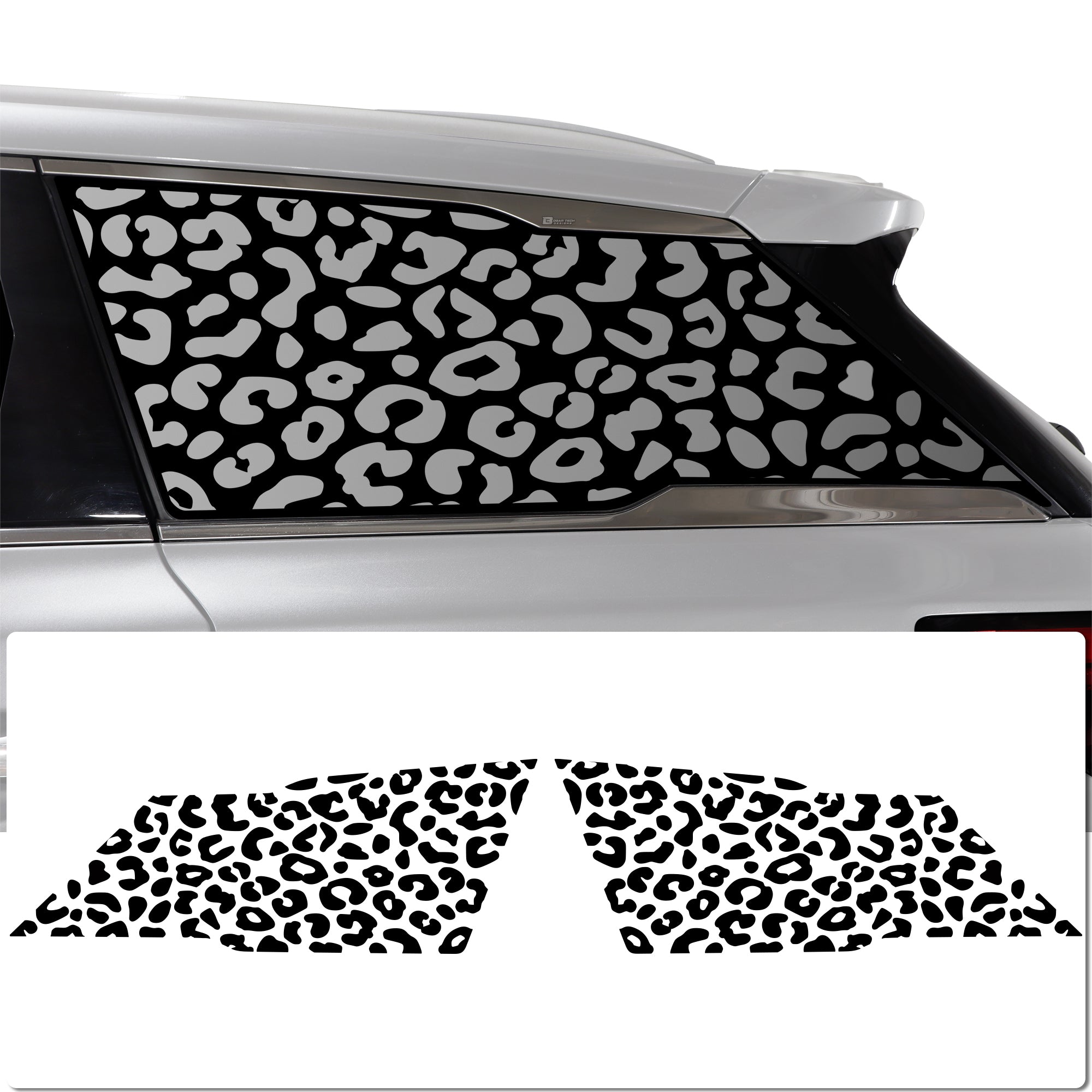 Animal Leopard Cheetah Cow Window Vinyl Decal Stickers Fits Infiniti QX60 2022 - 2024 - Bogar Tech Designs