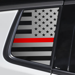 Buy thin-red-line Quarter Window American Flag Vinyl Decal Stickers Fits Jeep Compass 2018-2024