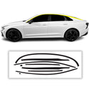 Kia K5 2021-2026 Window Trim Blackout Chrome Delete Kit – Precut Gloss Black Vinyl Overlays