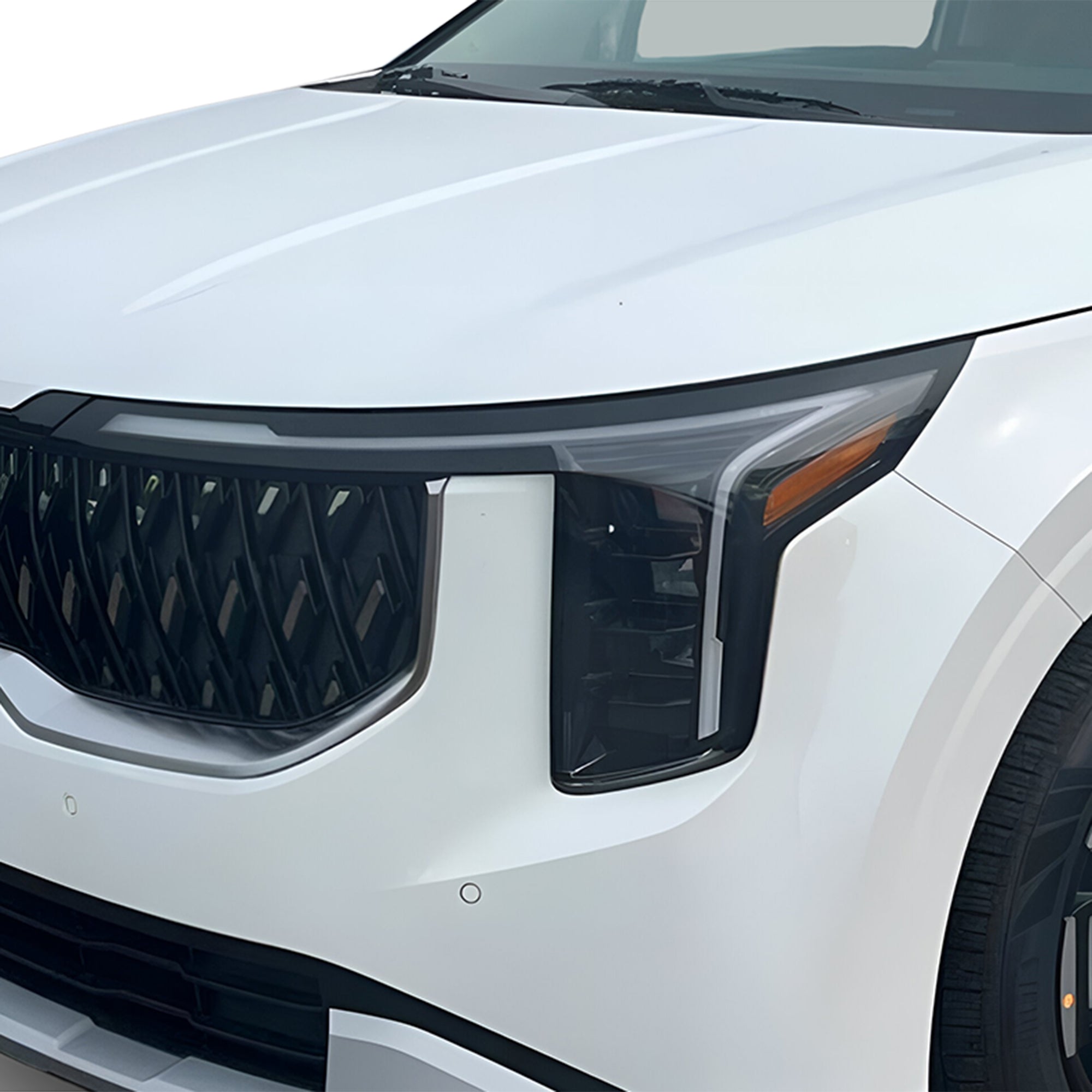KIA Carnival 2025–2026 Dark Smoke Headlight & Taillight Tint Kit – Precut Vinyl Lens Overlays