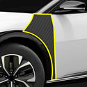 Fits KIA EV6 2022+ Precut Premium Gloss Black Carbon Fiber Fender Paint Protection Film PPF Decal Film Kit