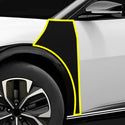 Fits KIA EV6 2022+ Precut Premium Gloss Black Carbon Fiber Fender Paint Protection Film PPF Decal Film Kit