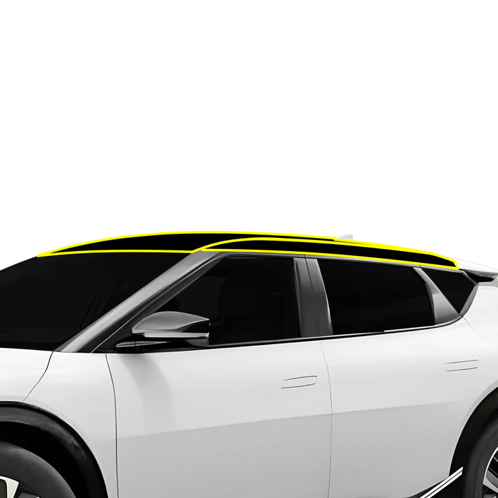 Fits KIA EV6 2022+ Precut Premium Gloss Black Carbon Fiber Roof Paint Protection Film PPF Decal Film Kit - Bogar Tech Designs