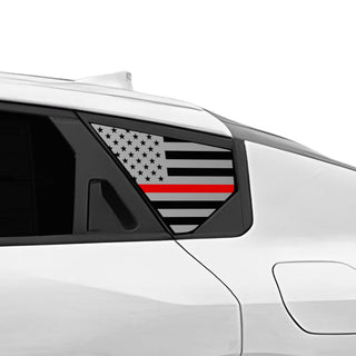 Buy thin-red-line Fits KIA K4 2025+ Quarter Window American Flag Vinyl Decal Stickers