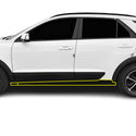 Fits KIA Niro 2023+ Side Skirt Rocker Panel Vinyl Blackout Decal Stickers Overlay Film, Carbon Fiber & Gloss Black