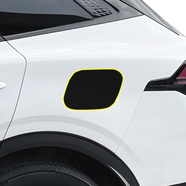 Fits KIA Sportage 2023+ Precut Fuel Door Premium Paint Protection Film PPF Decal Film Kit Gas Cap Cover, Gloss Black Carbon Fiber - Bogar Tech Designs