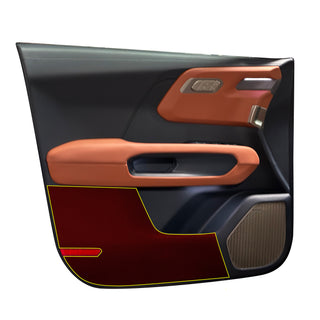 Buy red Fits Kia Telluride 2027+ Alcantara Anti Kick Door Panel Protection Decal Stickers Overlay, Black Red