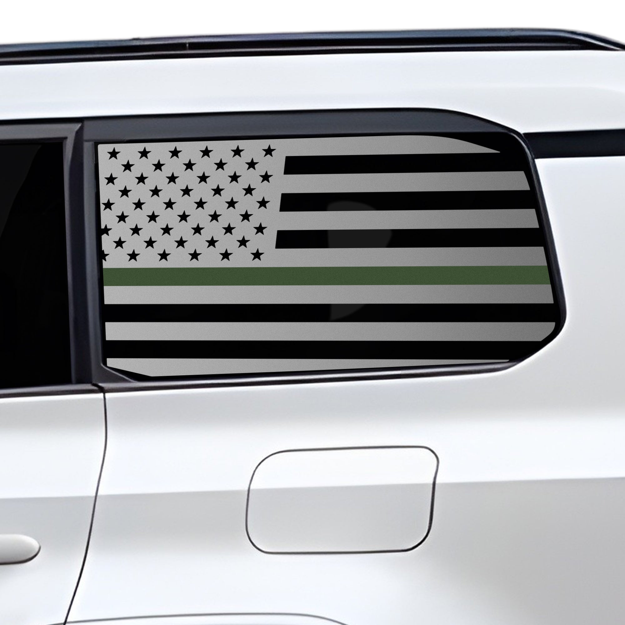 Fits Lexus GX 2024 - 2025 Quarter Window American Flag Vinyl Decal Stickers - Bogar Tech Designs