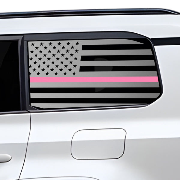 Fits Lexus GX 2024+ Quarter Window American Flag Vinyl Decal Stickers