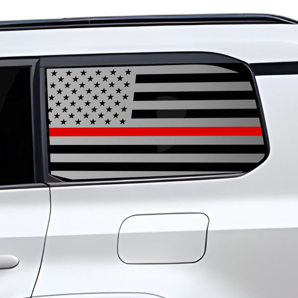 Fits Lexus GX 2024+ Quarter Window American Flag Vinyl Decal Stickers