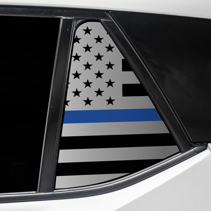 Quarter Window American Flag Vinyl Decal Stickers Fits Lexus RZ 2023 - 2025 - Bogar Tech Designs