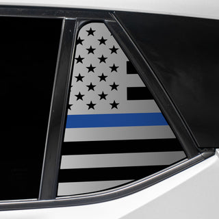 Buy thin-blue-line Quarter Window American Flag Vinyl Decal Stickers Fits Lexus RZ 2023-2024