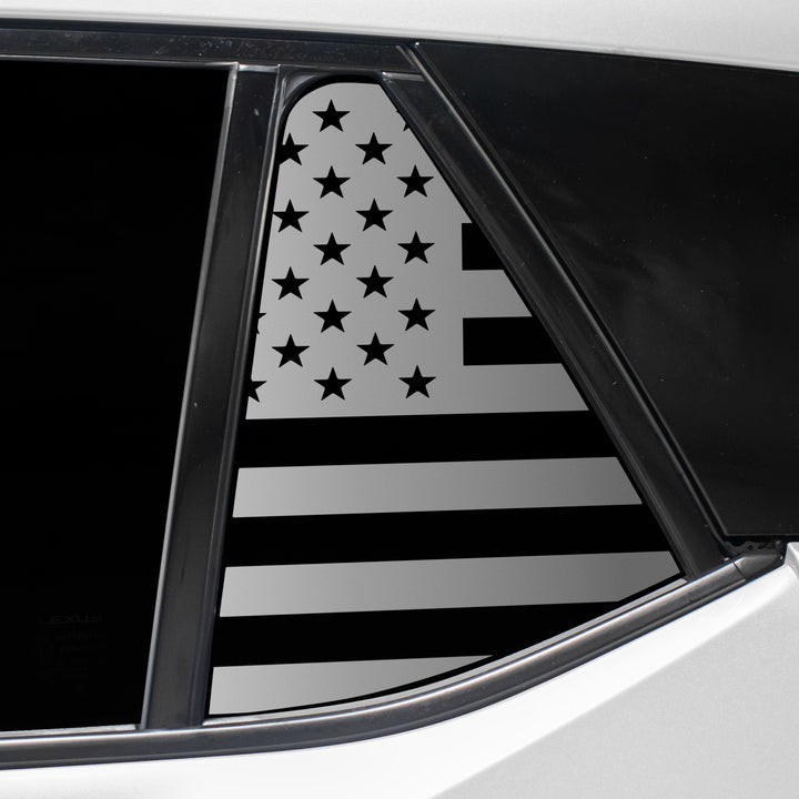 Quarter Window American Flag Vinyl Decal Stickers Fits Lexus RZ 2023 - 2025 - Bogar Tech Designs