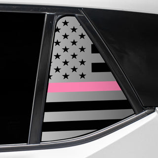 Buy thin-pink-line Quarter Window American Flag Vinyl Decal Stickers Fits Lexus RZ 2023-2024