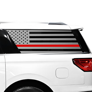 Buy thin-red-line Fits Lincoln Navigator L 2018+ Quarter Window American Flag Vinyl Decal Stickers