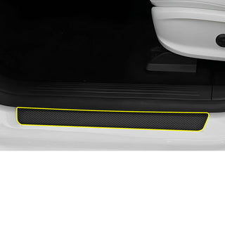 Fits Mercedes-Benz EQB 2022+ Precut Door Sill Premium Paint Protection Film PPF Decal Film Kit, Gloss Black Carbon Fiber