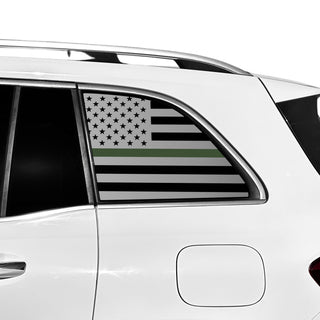 Buy thin-green-line Fits Mercedes-Benz GLB 2020+ Quarter Window American Flag Vinyl Decal Stickers