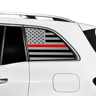 Buy thin-red-line Fits Mercedes-Benz GLB 2020+ Quarter Window American Flag Vinyl Decal Stickers