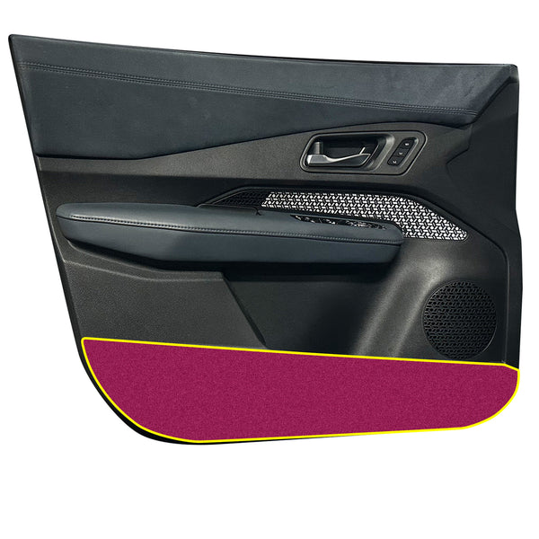 Fits Nissan Ariya 2023+ Alcantara Anti Kick Door Panel Protection Decal Stickers Overlay, Black Red Pink Yellow Purple