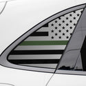 Quarter Window American Flag Vinyl Decal Stickers Fits Porsche Macan 2015-2021