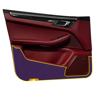 Buy purple Fits Porsche Macan 2015-2025 Alcantara Anti Kick Door Panel Protection Decal Stickers Overlay, Black Red Pink Yellow Purple