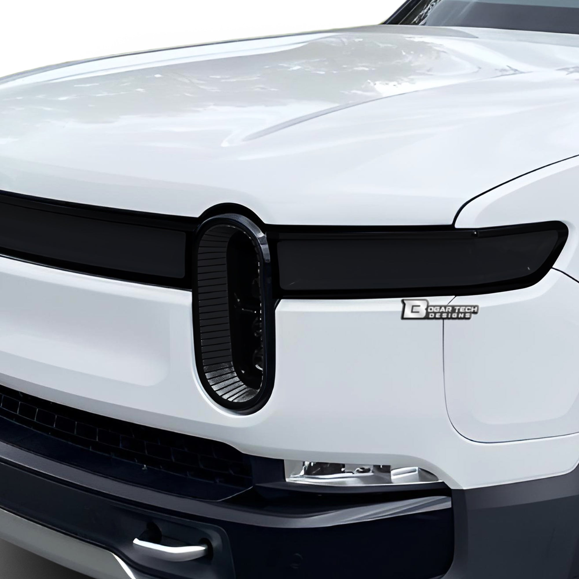 Full Headlight Taillight Precut Smoked PPF Tint Kit Film Overlay Fits Rivian R1S 2022 - 2024 - Bogar Tech Designs