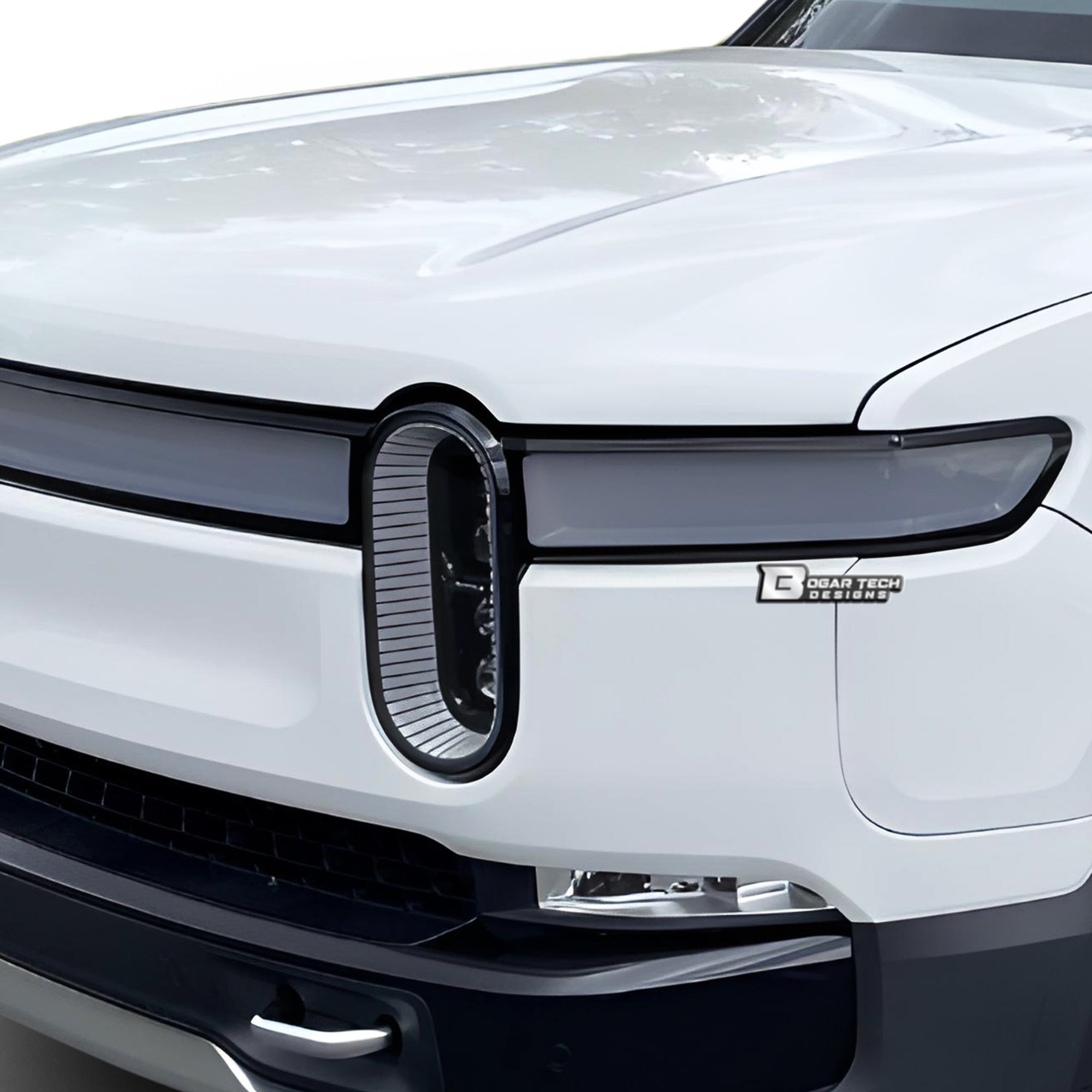 Full Headlight Taillight Precut Smoked PPF Tint Kit Film Overlay Fits Rivian R1S 2022 - 2024 - Bogar Tech Designs