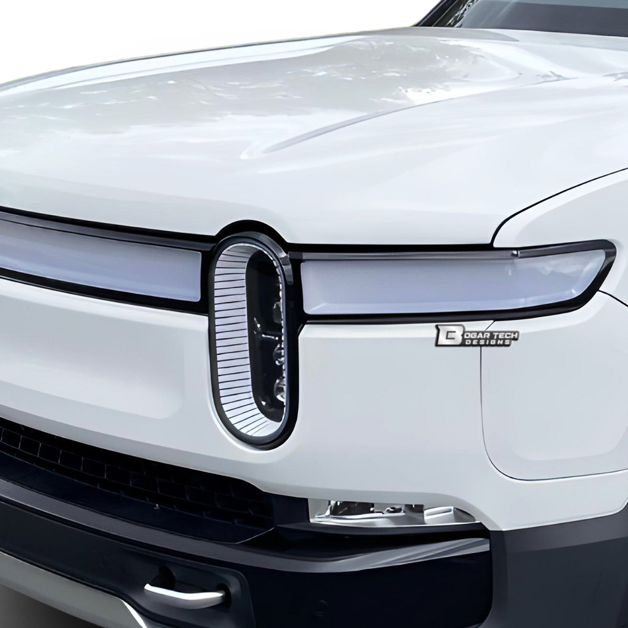 Full Headlight Taillight Precut Smoked PPF Tint Kit Film Overlay Fits Rivian R1S 2022 - 2024 - Bogar Tech Designs