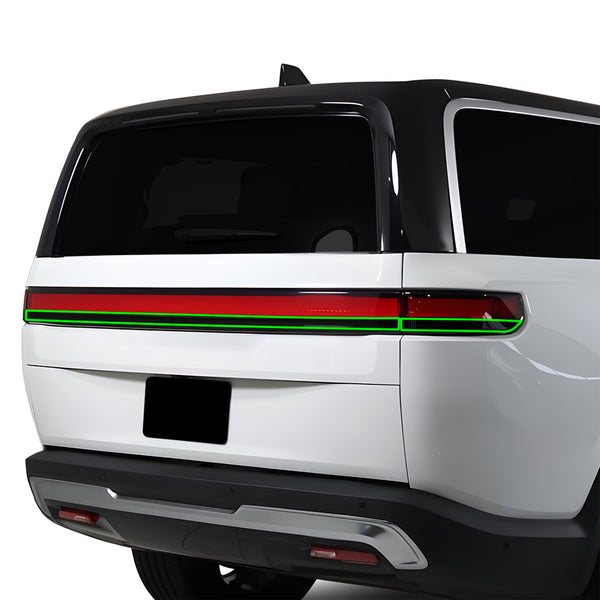 Full Headlight Taillight Precut Smoked PPF Tint Kit Film Overlay Fits Rivian R1S 2022-2026