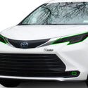 Full Headlight Taillight Precut Smoked PPF Tint Kit Film Overlay Fits Toyota Sienna 2021 2022 2023