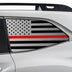 Quarter Window American Flag Vinyl Decal Stickers Fits Subaru Ascent 2023 - 2025 - Bogar Tech Designs