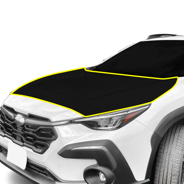 Fits Subaru Crosstrek 2024+ Precut Premium Gloss Black Carbon Fiber Hood Paint Protection Film PPF Decal Film Kit