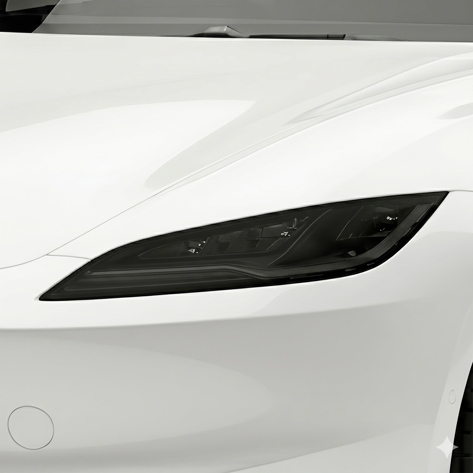 Tesla Model 3 2024–2026 Dark Smoke Headlight & Taillight Tint Kit – Precut Vinyl Lens Overlays