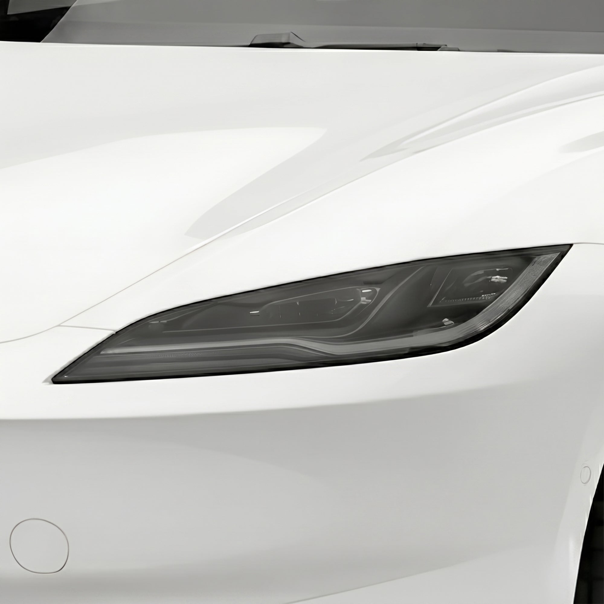 Tesla Model 3 2024–2026 Dark Smoke Headlight & Taillight Tint Kit – Precut Vinyl Lens Overlays
