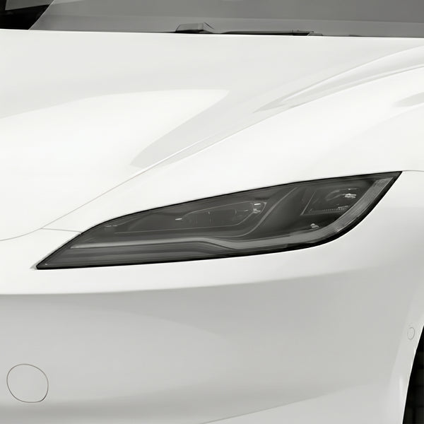 Tesla Model 3 2024–2026 Dark Smoke Headlight & Taillight Tint Kit – Precut Vinyl Lens Overlays