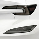 Tesla Model 3 2024–2026 Dark Smoke Headlight & Taillight Tint Kit – Precut Vinyl Lens Overlays