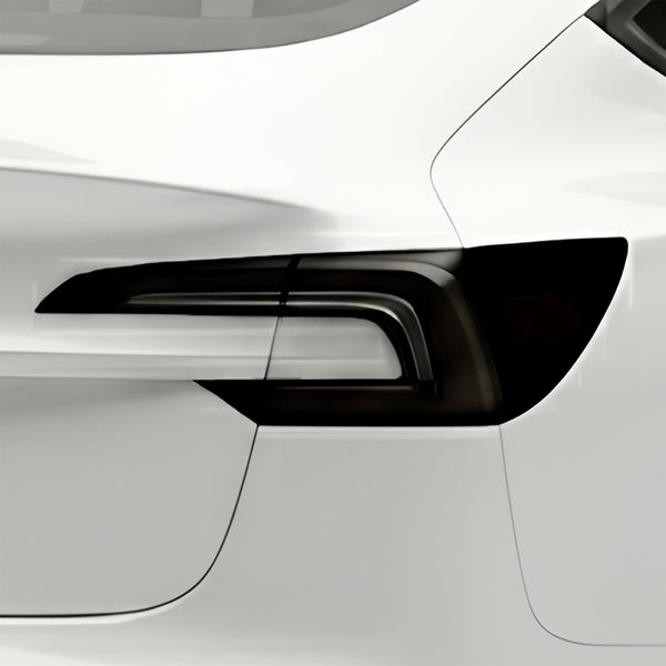 Tesla Model 3 2024–2026 Dark Smoke Headlight & Taillight Tint Kit – Precut Vinyl Lens Overlays