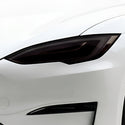 Tesla Model S 2017–2026 Dark Smoke Headlight & Taillight Tint Kit – Precut Vinyl Lens Overlays