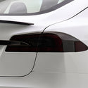 Tesla Model S 2017–2026 Dark Smoke Headlight & Taillight Tint Kit – Precut Vinyl Lens Overlays