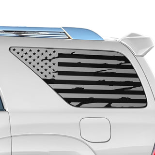 Buy distressed-black Precut Window American Flag Vinyl Decal Stickers Fits Toyota 4Runner 2003-2009