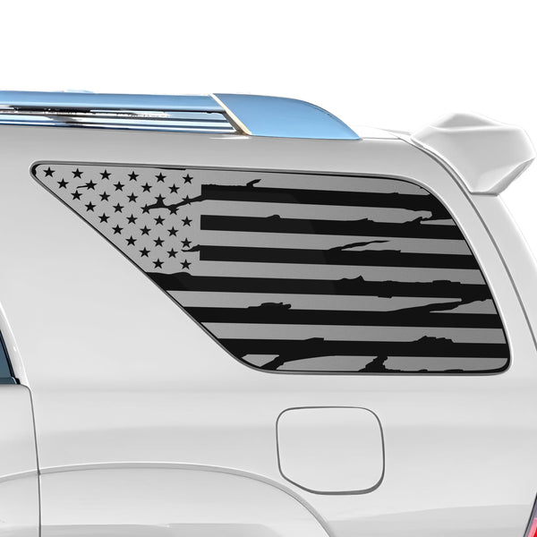 Precut Window American Flag Vinyl Decal Stickers Fits Toyota 4Runner 2003-2009