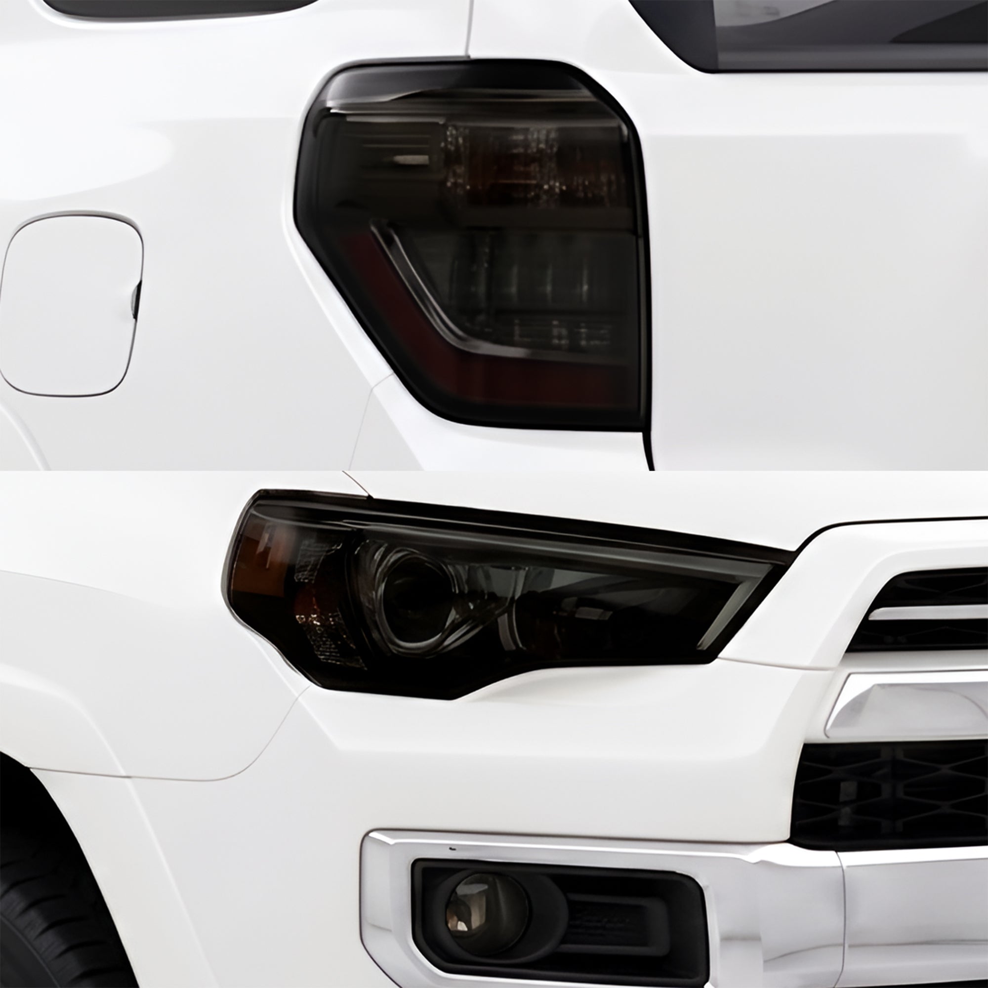 Toyota 4Runner 2014–2024 Dark Smoke Headlight & Taillight Tint Kit – Precut Vinyl Lens Overlays
