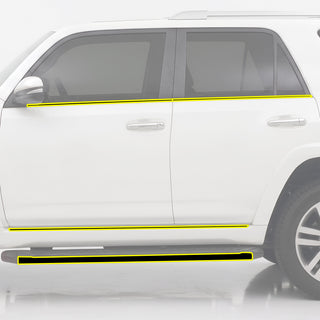 Toyota 4Runner 2014-2024 Blackout Chrome Delete Kit - Precut Gloss Black Vinyl Overlays