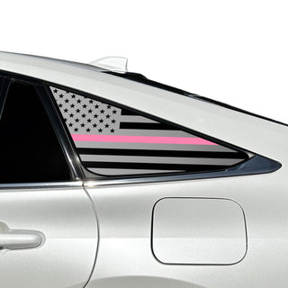 Buy thin-pink-line Fits Toyota Mirai 2021+ Quarter Window American Flag Vinyl Decal Stickers