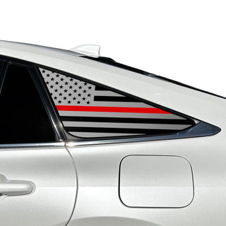 Buy thin-red-line Fits Toyota Mirai 2021+ Quarter Window American Flag Vinyl Decal Stickers